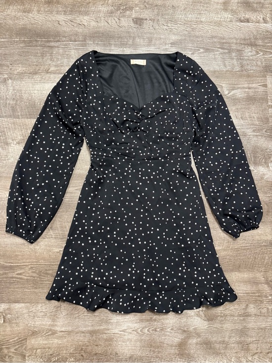 Altar'd State Dresses & Skirts - Altard State Long Sleeve Black Dress with White Stars Size Medium